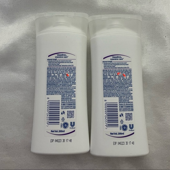 NEW Lot of 2 Vaseline intensive care advanced strength non greasy lotion 200ml - Picture 2 of 3